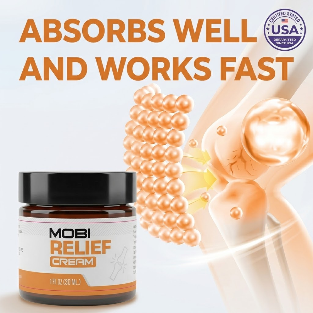 ✨Ends Tonight: Get 50% OFF Before It’s Gone!🎁 Mobi Relief Cream – for Arthritis & Joint Support