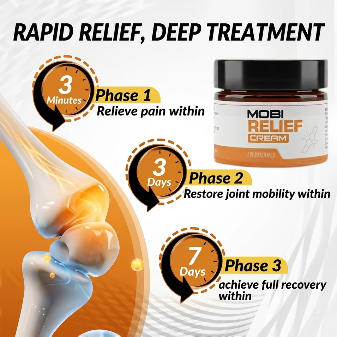 ✨Ends Tonight: Get 50% OFF Before It’s Gone!🎁 Mobi Relief Cream – for Arthritis & Joint Support